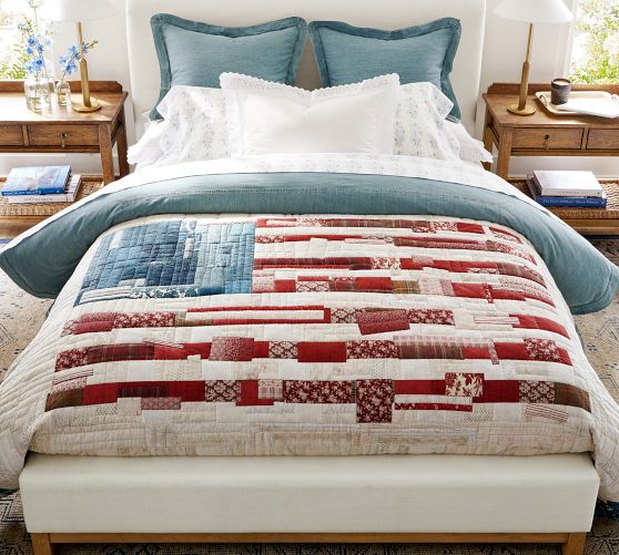 Americana Flag Reversible Quilt & Shams