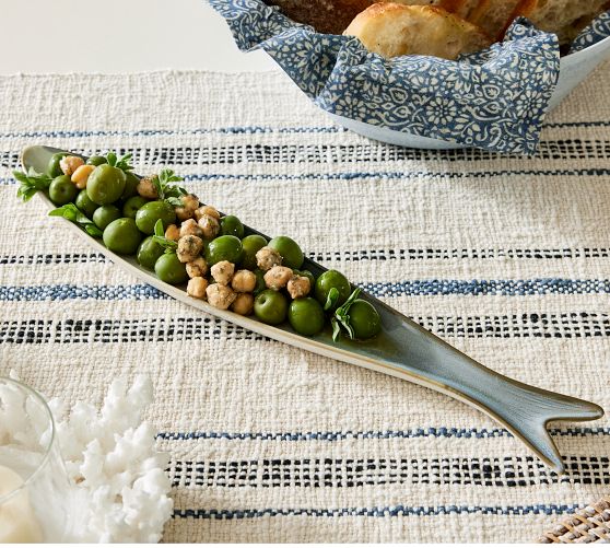 Anchovy Stoneware Olive Boat