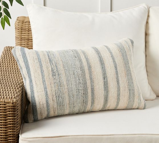 Dawn Striped Outdoor Pillow