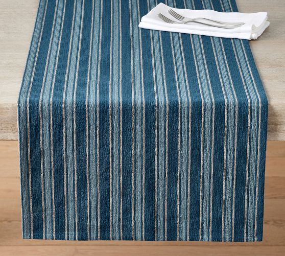 Vero Striped Cotton Table Runner