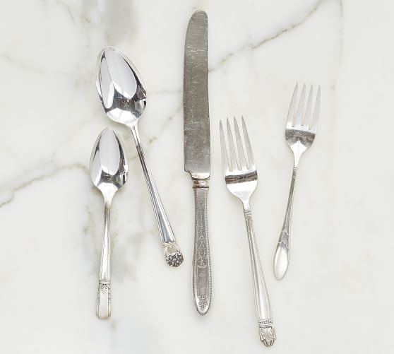 Vintage Hotel Silver 5-Piece Flatware Set